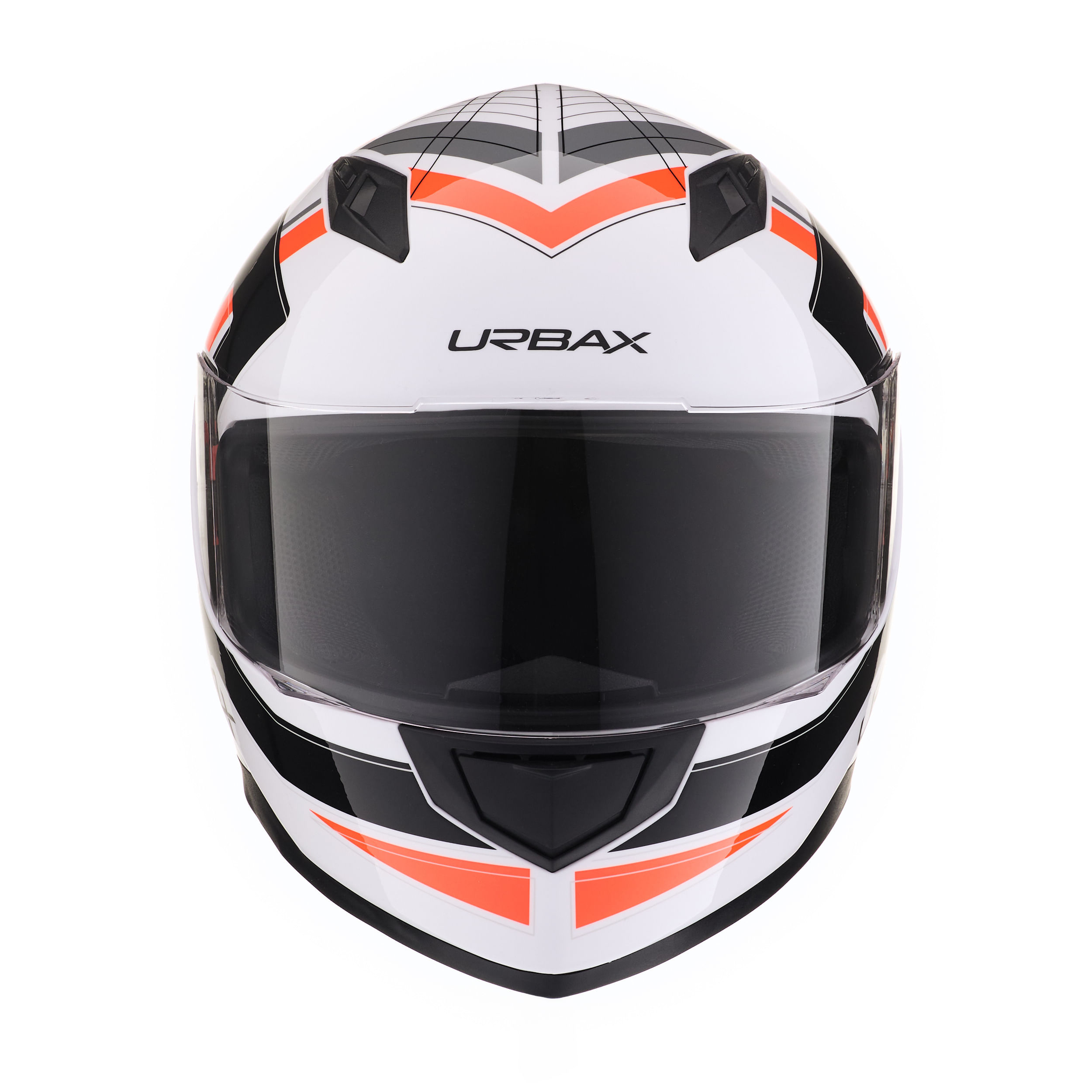 Casco Urbax 313 Ava Sirca Blanco / Rojo / Brillo
